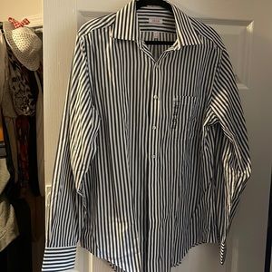 Pinstripe Izod Dress shirt. NWOT. Never worn